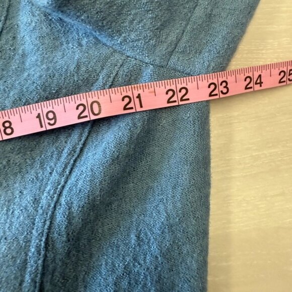 CHICO'S‎ Wool  Women Size 3 (XL) Moto Jacket Zip Up blue - Picture 5 of 8